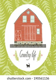 Country life design card