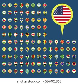 country location icon vector illustration
