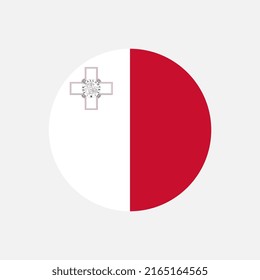 Country Malta. Malta flag. Vector illustration.