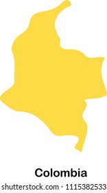 Country map Colombia