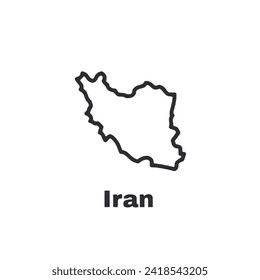 Icono de mapa del país de Irán