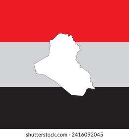 Country map of Iraq,vector illustration design background