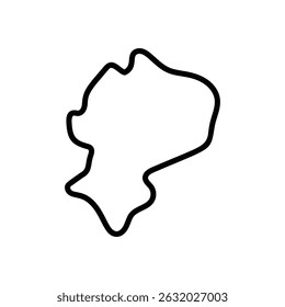ilustração de stock do ícone do vetor do Mapa do País