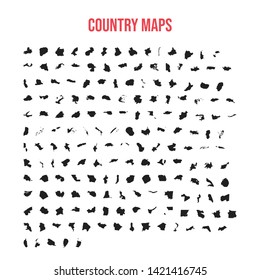 Country maps vector illustration design