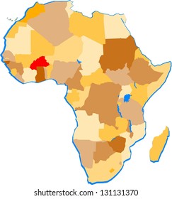 A country mark in Africa Overview