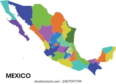 Mapa de México en vectores