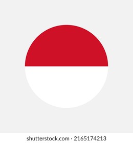 Country Monaco. Monaco flag. Vector illustration.