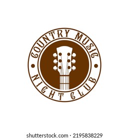 Country Music Night Club Logo Design