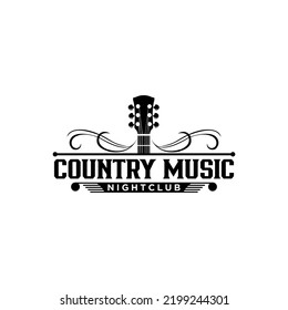 Country Music Night Club Logo Design