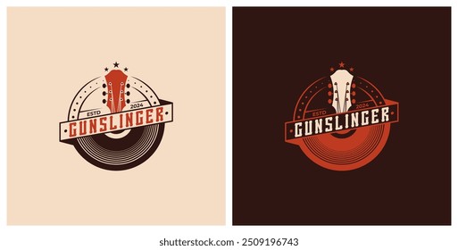 modelo premium do logotipo do country music night club