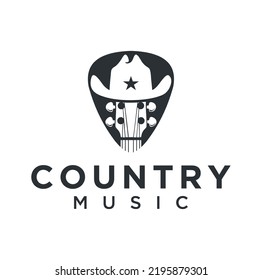 Country Music Rock Logo Design