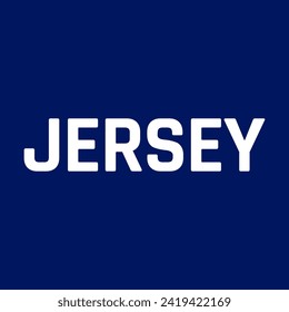 Landesname JERSEY Vectordesign Illustration