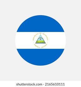 Country Nicaragua. Nicaragua flag. Vector illustration.