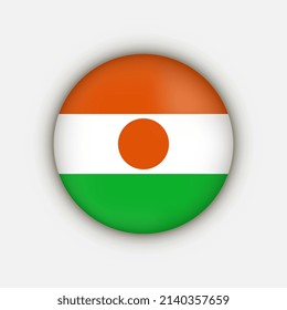 Country Niger. Niger flag. Vector illustration.