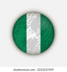 Country Nigeria. Nigeria flag. Vector illustration.