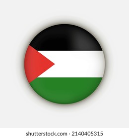 Country Palestine. Palestine flag. Vector illustration.