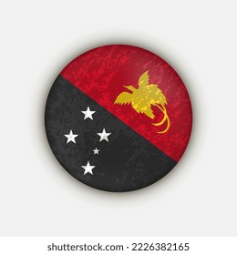 Country Papua New Guinea. Papua New Guinea flag. Vector illustration.