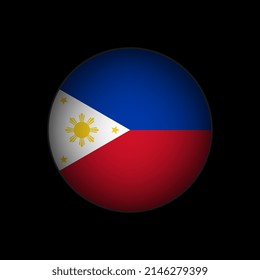 Country Philippines. Philippines flag. Vector illustration.