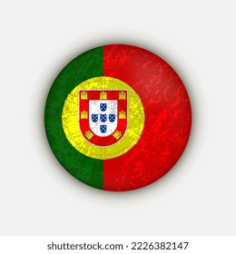 Country Portugal. Portugal flag. Vector illustration.