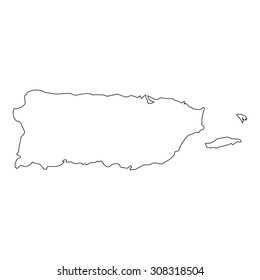 Puerto Rico Outline Hd Stock Images Shutterstock