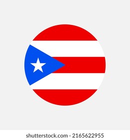 Country Puerto Rico. Puerto Rico flag. Vector illustration.