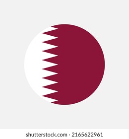 Country Qatar. Qatar flag. Vector illustration.