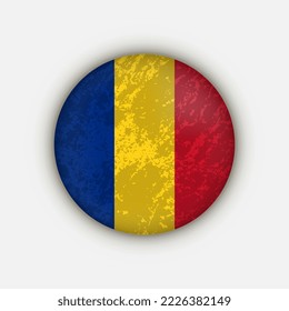 Country Romania. Romania flag. Vector illustration.