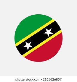 Country Saint Kitts and Nevis. Saint Kitts and Nevis flag. Vector illustration.