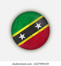 Country Saint Kitts and Nevis. Saint Kitts and Nevis flag. Vector illustration.