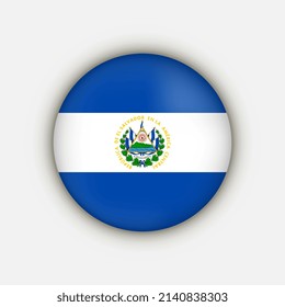 Country Salvador. Salvador flag. Vector illustration.