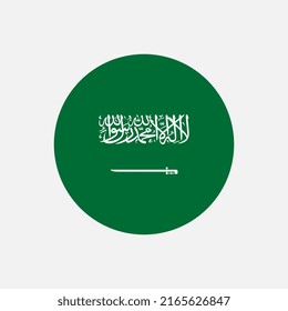 Country Saudi Arabia. Saudi Arabia flag. Vector illustration.