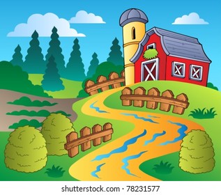 Ilustraciones Imágenes Y Vectores De Stock Sobre Red Barn Vector