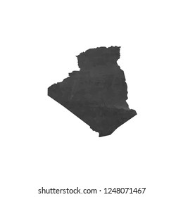 A Country Shape Illustration of Algeria