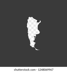 A Country Shape Illustration of Argentina