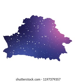 A Country Shape Illustration of Belarus