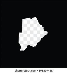 A Country Shape Illustration of Botswana