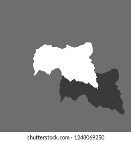 A Country Shape Illustration of Central African Republic