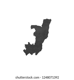A Country Shape Illustration of Congo