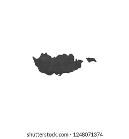 A Country Shape Illustration of Cyprus