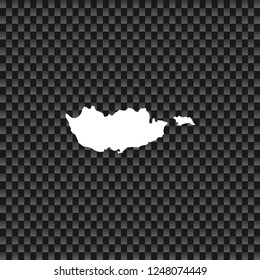 A Country Shape Illustration of Cyprus