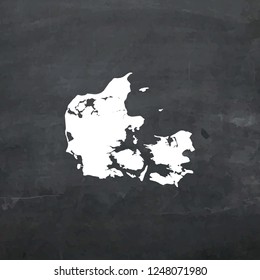A Country Shape Illustration of Denmark