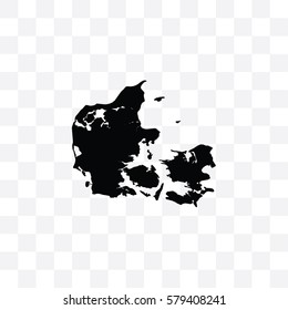 A Country Shape Illustration of Denmark