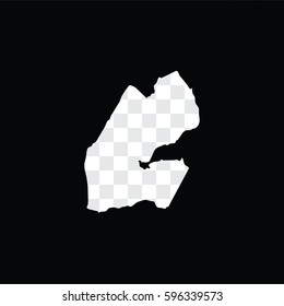 A Country Shape Illustration of Djibouti