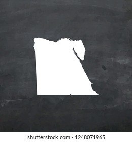 A Country Shape Illustration of Egypt