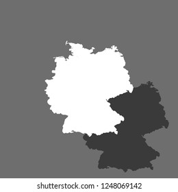 A Country Shape Illustration of Germany