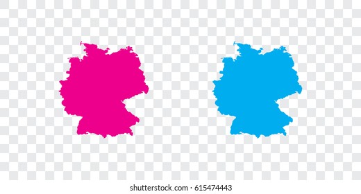 A Country Shape Illustration of Germany