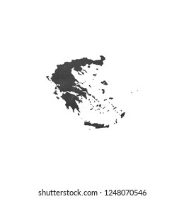 A Country Shape Illustration of Greece