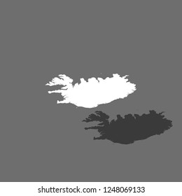 A Country Shape Illustration of Greenland