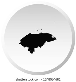 A Country Shape Illustration of Honduras