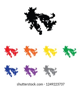 A Country Shape Illustration of Hong Kong